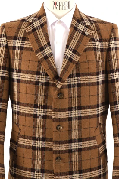 Erkek Slim Fit Kaban - Resim 12