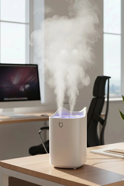 Blackbird K7 Beyaz Çift Spreyli Ultrasonik Sessiz Hava Nemlendirici ve Rgb Işıklı | 3L Kapasite - 3