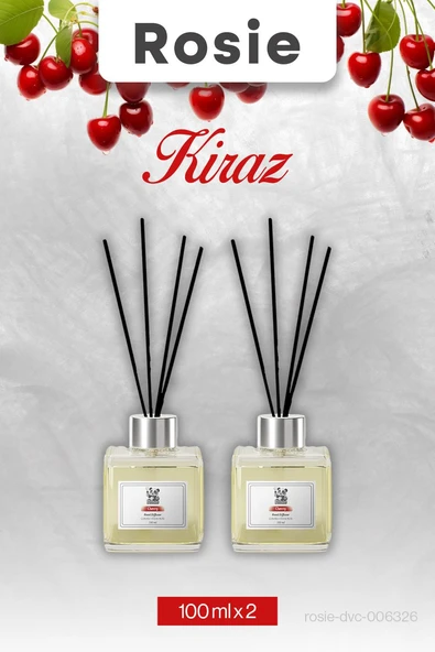 2 Adet Kiraz Rosie Çubuklu Oda Kokusu 100 ml ürün görseli