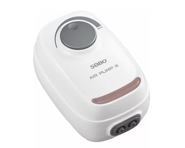 Sobo AR-60 Sessiz Ayarlanabilir Çift Çıkışlı Akvaryum Hava Motoru  4x3.5 L/Min 8W ürün görseli