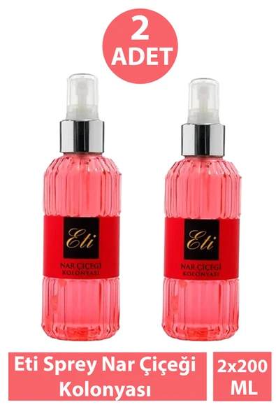 Eti Sprey Nar Çiçeği Kolonyası 150 ml 2 Adet ürün görseli 1