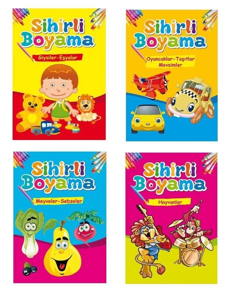 Sihirli Boyama (4 Kitap) ürün görseli