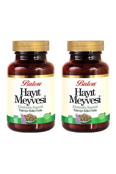 BALEN Hayıt Meyvesi Ekstraktı 375 Mg 60 Kapsül 2 Adet