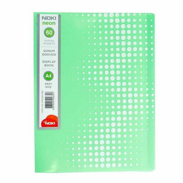 Noki Katalog (Sunum) Dosya Neon Seri 60 LI Yeşil 64160N-160 ürün görseli
