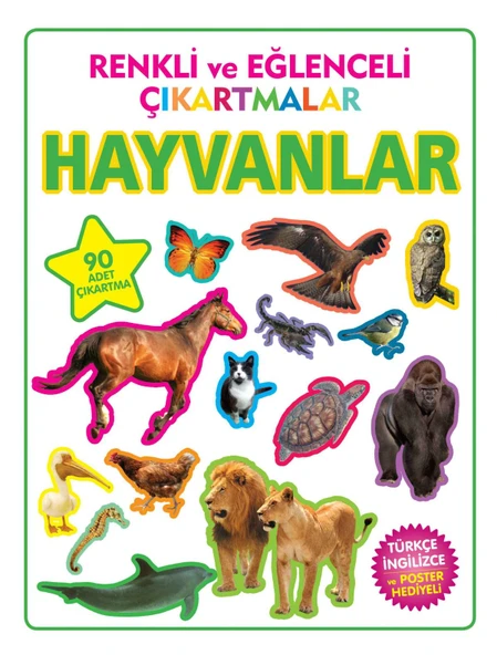 Renkli ve Eğlenceli Çıkartmalar - Hayvanlar (Animals) ürün görseli