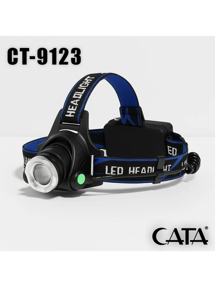 Cata CT-9123 Poyraz LED Kafa Feneri (Şarjlı) 3 Fonksiyonlu ürün görseli