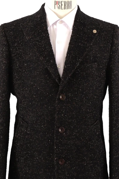 Erkek Slim Fit Kaban - Resim 8