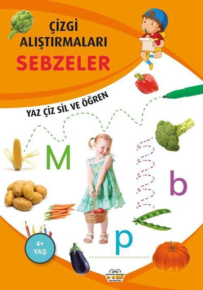 Sebzeler - Çizgi Alıştırmaları ürün görseli