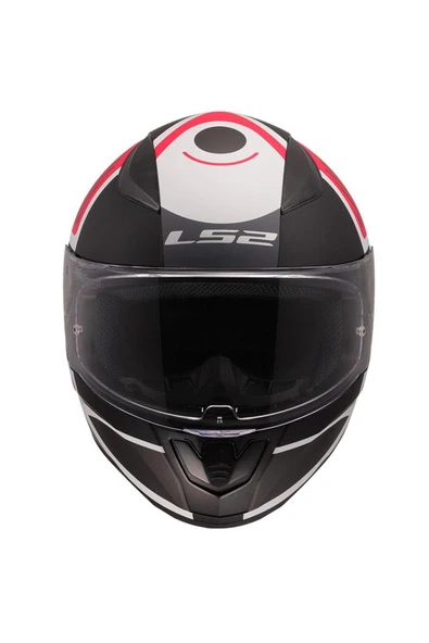 LS2 RAPID 2 GRID MAT BEYAZ-KIRMIZI KASK - 8