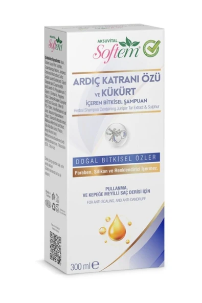 SOFTEM Ardıç Katranlı Kükürtlü Şampuan 300ml