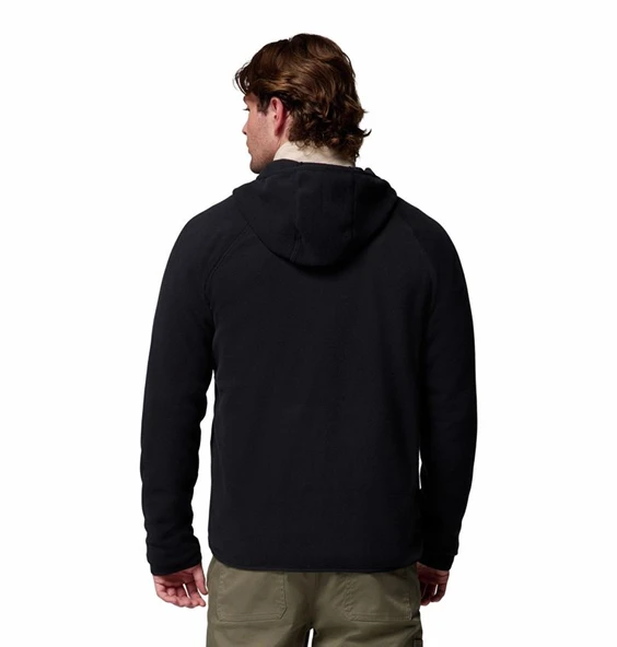 Columbia Fast Trek™ Overlay Hooded Full Zip Siyah Erkek Outdoor Polar AM3470-010 - Resim 2