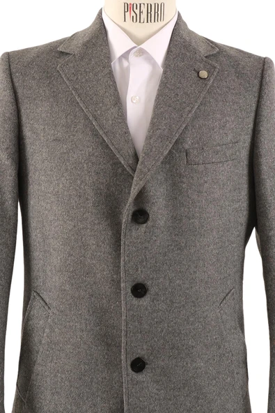 Erkek Slim Fit Kaban - Resim 8