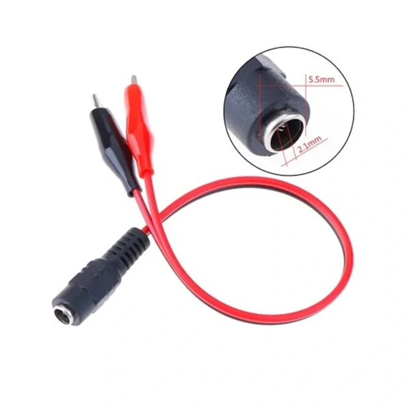 İsotto Dc Çevirici 5.5x2.1 Mm Dişi Krokodil Maşa ürün görseli