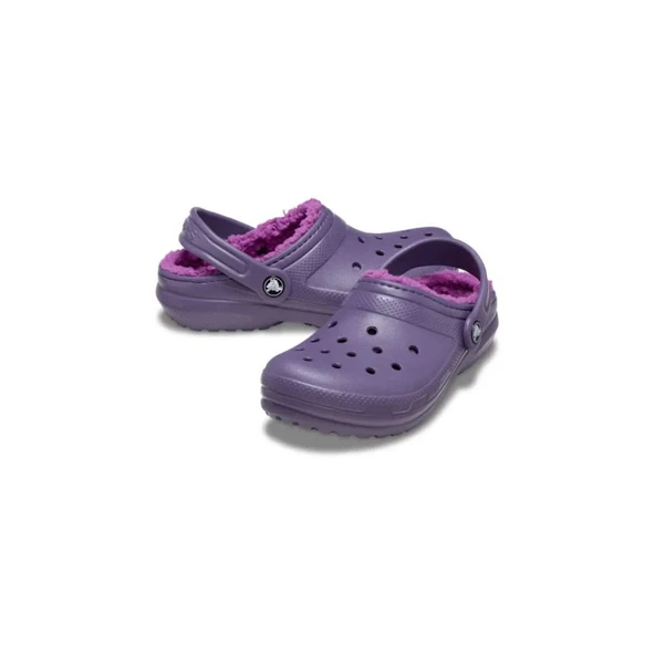 Crocs Classic Lined Clog Kids Çocuk Siyah Terlik 207010-5CI - Resim 2