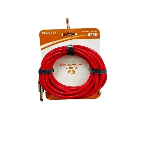 6.3 6.3 Kırmızı 5mt Mikrofon Kablosu