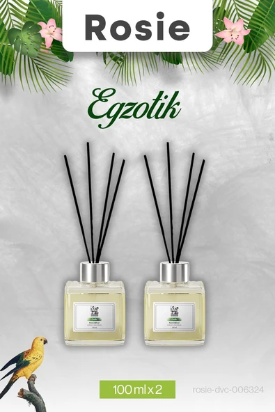 2 Adet Egzotik Rosie Çubuklu Oda Kokusu 100 ml ürün görseli