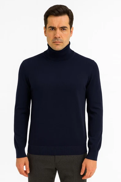 Huffa Erkek Slim Fit Boğazlı Erkek Triko-7430 - 11