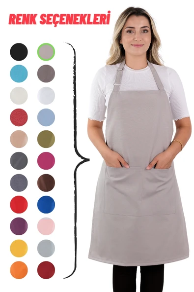 Simple ayar askılı mutfak önlüğü - 3