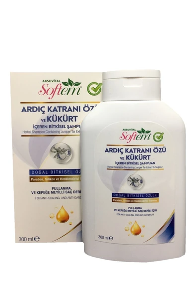 SOFTEM Ardıç Katranı Özü Ve Kükürt Içeren Bitkisel Şampuan 300 Ml