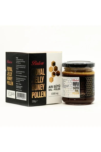 BALEN Arı Sütü Bal Polen Süper Doz (12000 MG) 230 gr - 2