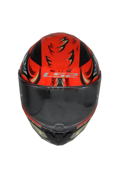 LS2 RAPID 2 SPOX KAPALI KASK KIRMIZI - 4