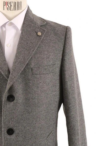 Erkek Slim Fit Kaban - Resim 9