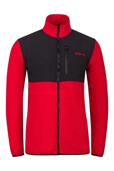 2AS Cliff Erkek Parçalı İnce Polar Sweatshirt Kırmızı