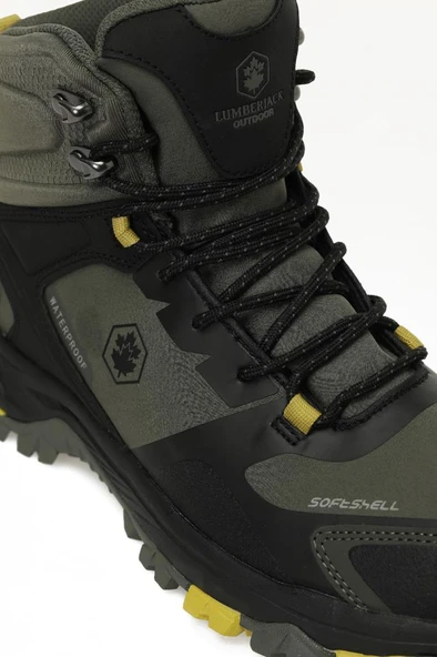 Lumberjack RUA 5PR 102019169 Erkek Su Geçirmez Outdoor Bot Haki Siyah 40-45 - Resim 7