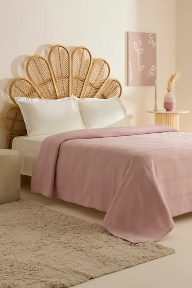 Rosy Çift Kişilik Tek Pike Pudra - Resim 6