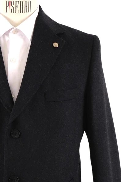 Erkek Slim Fit Kaban - Resim 4