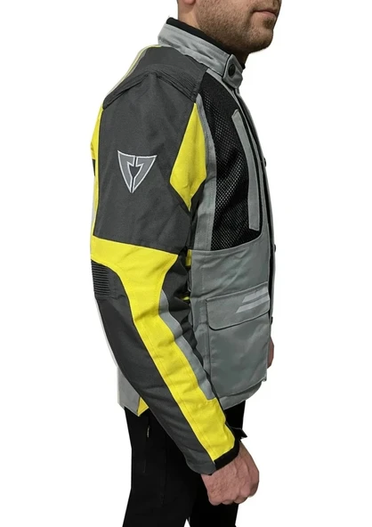 VENOM TOUREX GRI SARI MOTOSİKLET MONTU - 2