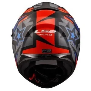 LS2 STREAM EVO FAST SIYAH KIRMIZI MAVI - Resim 4