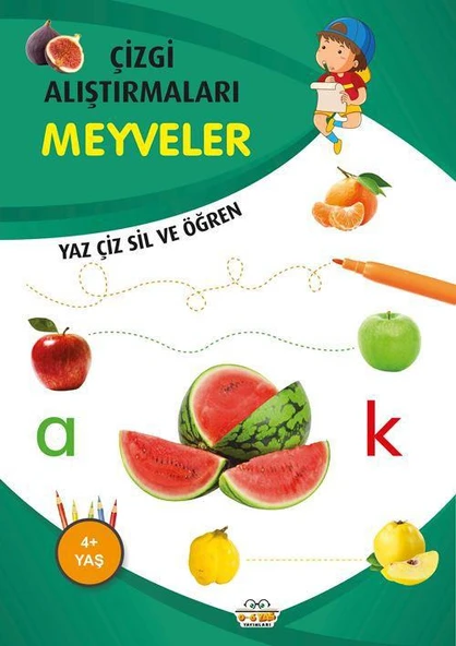 06 Yaş Yayınları / Yaz Çiz Sil - Meyveler ürün görseli