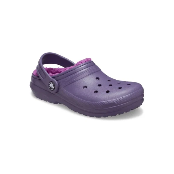 Crocs Classic Lined Clog Kids Çocuk Siyah Terlik 207010-5CI - Resim 3