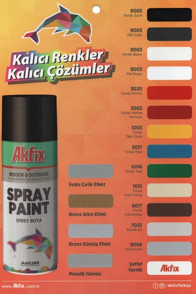 Akfix Parlak Mavi Ral5010 Akrilik Sprey Boya 400ml - 3