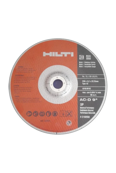 Hilti Kesici Disk AC-D 230×3,20×22mm(25) UP