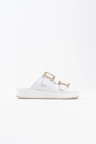 Nare Beyaz Cilt Terlik - Resim 4