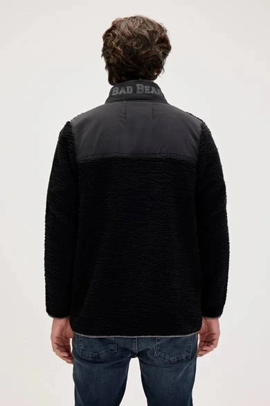 BAD BEAR Galvin Siyah Erkek Full-Zip Polar Sweatshirt - 4