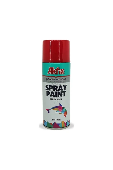 Akfix Parlak Kırmızı Akrilik Sprey Boya 400ml