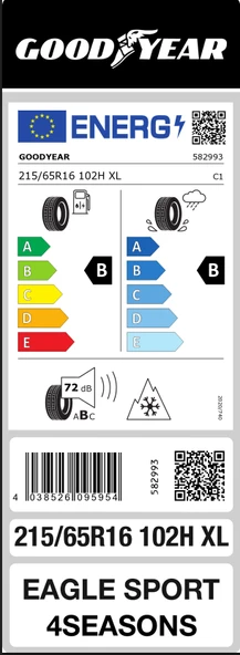 GOODYEAR 215/65R16 102H EAGLE SPORT 4SEASONS XL 4 MEVSİM KAR LOGOLU (2025) - Resim 4