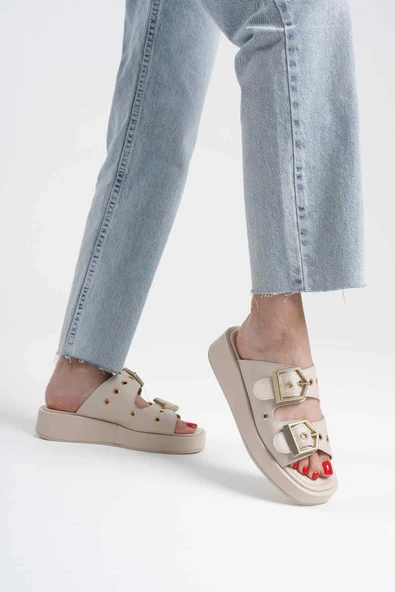 Glos Bej Cilt Terlik - Resim 5