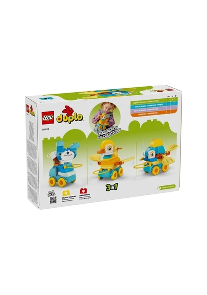LEGO Duplo Kasabası 3’ü 1 Arada Tekerlekli Hayvanlar 10448 58 Parça - Resim 2