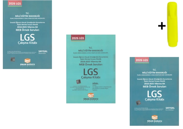 Sinan Kuzucu Meb Örnek Soruları Tüm Dersler Çalışma Kitabı Seti Yeni ürün görseli