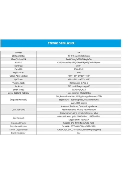 SNRELK 19'' 49 EKRAN PRO DAHİLİ HOPARLÖR (DAHİLİ WİFİ) UYDU ALICISI FULL SET TV MONİTÖR - Resim 2