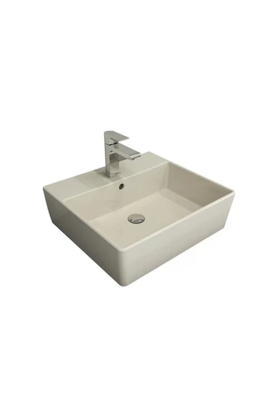 Milano 50 Cm Çanak Lavabo Batarya Delikli Parlak Bisküvi 1216-014-0126