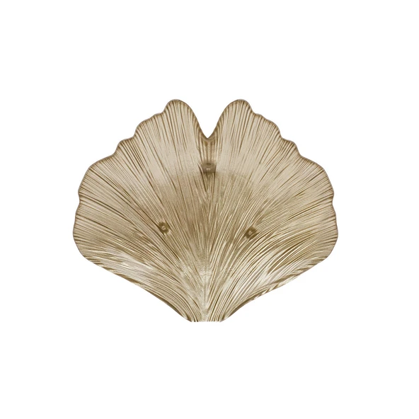 Karaca Ginko Gold 3 Lü Dekoratif Tabak Seti - Resim 4