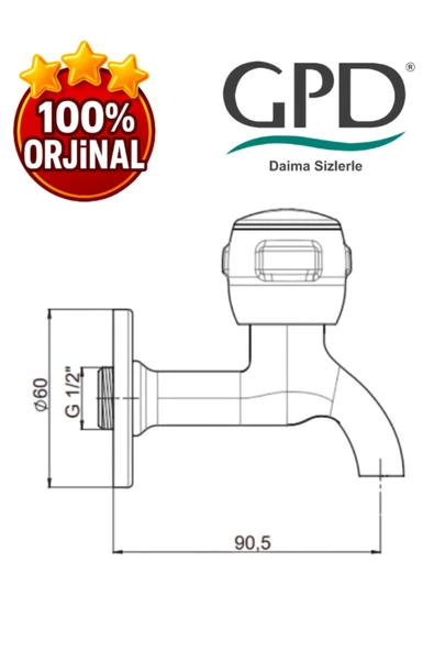GPD KMS30 Kısa Musluk - 2