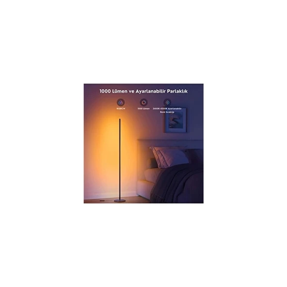 Govee RGBICW Akıllı Dikey Aydınlatma Minimalist Tasarım 3300-4300k Renk Sıcaklığı - Resim 8