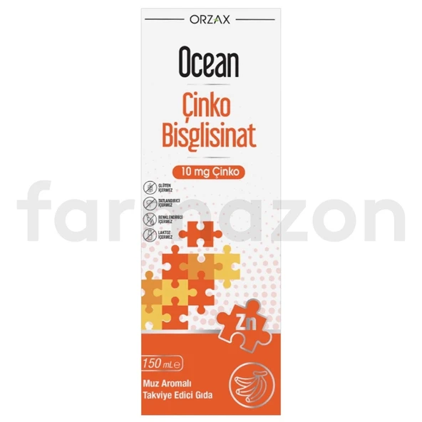 Ocean Çinko Bisglisinat Şurup 150 ml - Muz Aromalı ürün görseli 1