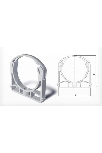 FIRAT BORU Pvc Atık Su Kelepçe 110(5 Adet)